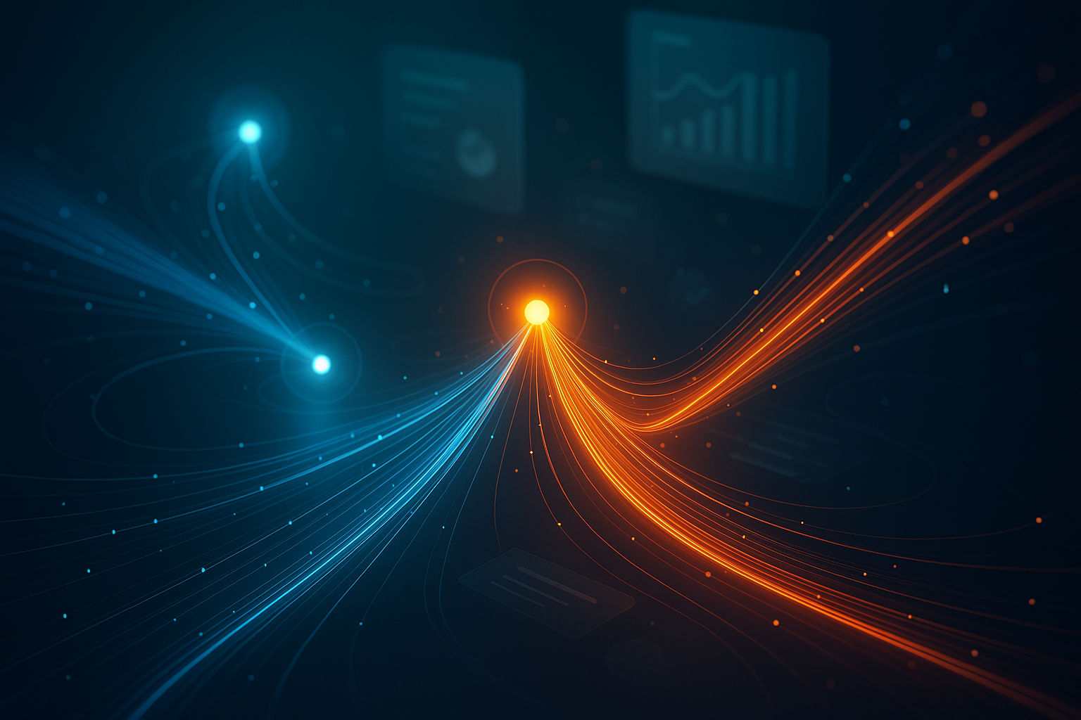 Industry icons with AI integration examples showing e-commerce, healthcare, education, and business services applications