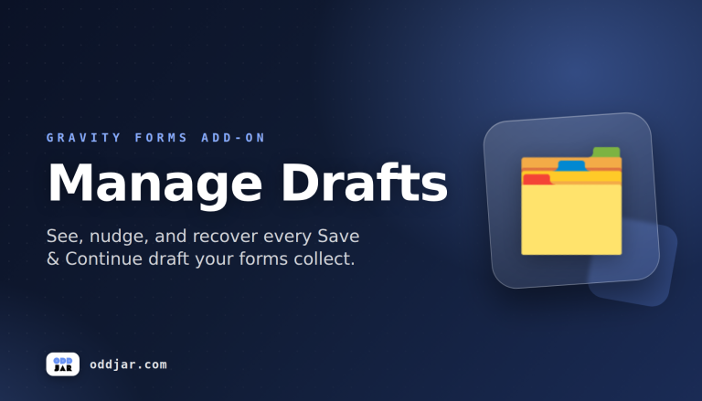 Manage Drafts for Gravity Forms